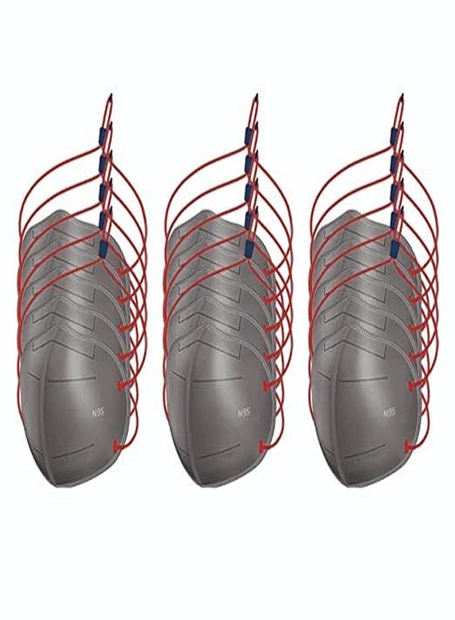 VALARIS قناع VALARIS N95 قابل للغسل وإعادة الاستخدام مع حلقة رأس، أقنعة من 5 طبقات للرجال والنساء البالغين، عبوة من 6 أو 10 أو 15 أو 20 أو 30 أو 50 (15) - Image 1